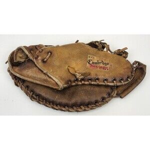Vintage Cambridge B800 First Baseman Baseball Glove Mitt Leather 1970's RH Throw
